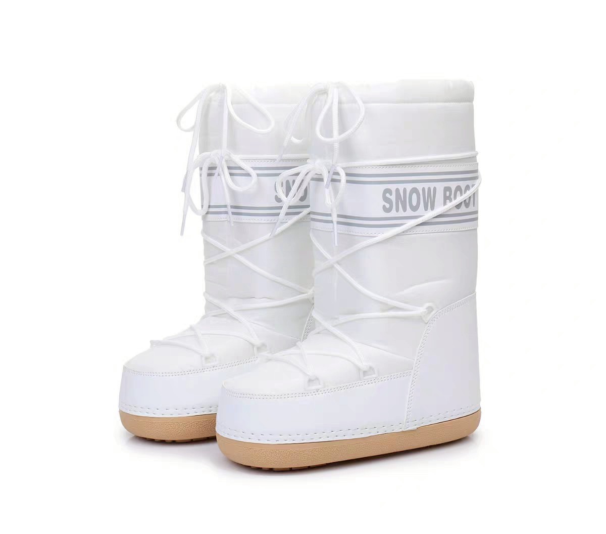 รหัส 0481 snow boot สีขาว สีดำ - Image 3