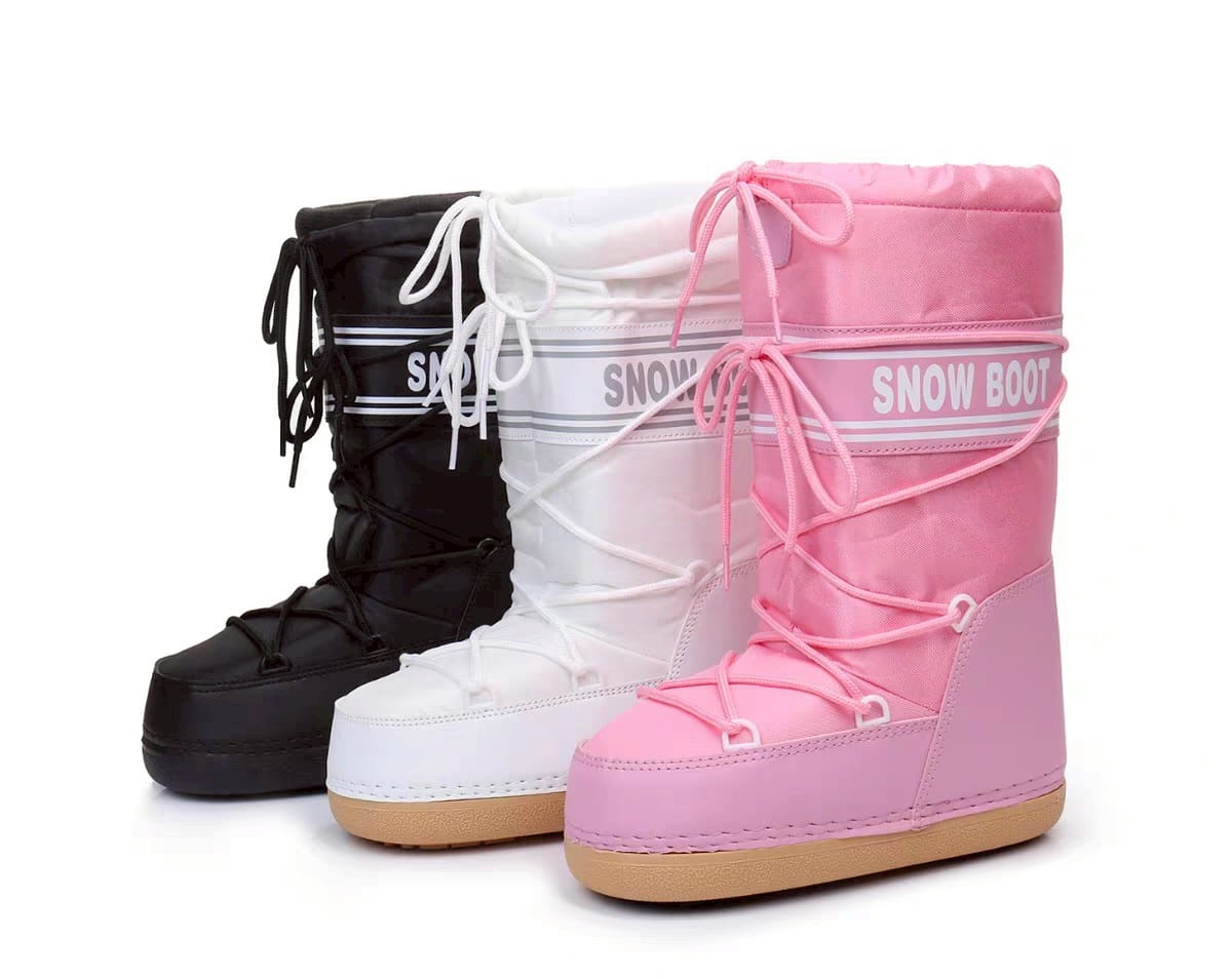 รหัส 0481 snow boot สีขาว สีดำ