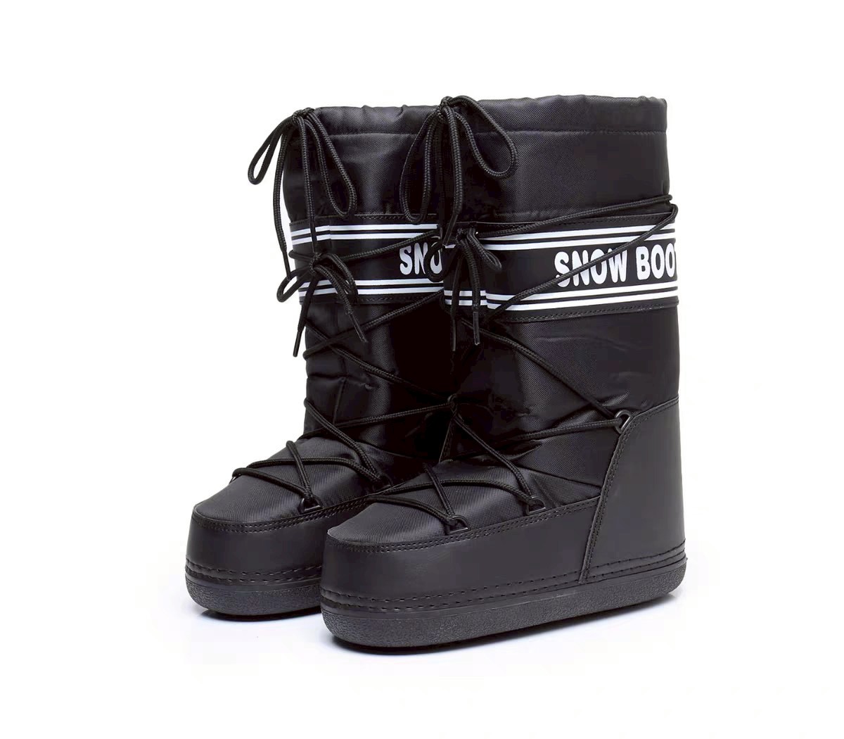 รหัส 0481 snow boot สีขาว สีดำ - Image 2