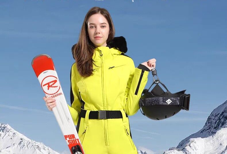 รหัส 0502 ชุดสกี GSOU SNOW สีเขียวมะนาว