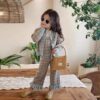 รหัส 0561 ชุดกันหนาวเด็ก เซ็ทกางเกง สีฟ้า