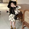 รหัส 0562 ชุดกันหนาวเด็ก เซ็ทลายดอกไม้