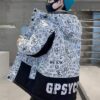 รหัส 0581 เสื้อกันหนาวเด็ก ขนเป็ดลายอักษร สีดำ