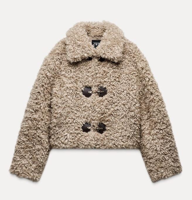 รหัส 0805 FAUX SHEARLING TOGGLE JACKET