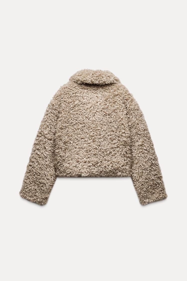 รหัส 0805 FAUX SHEARLING TOGGLE JACKET - Image 2