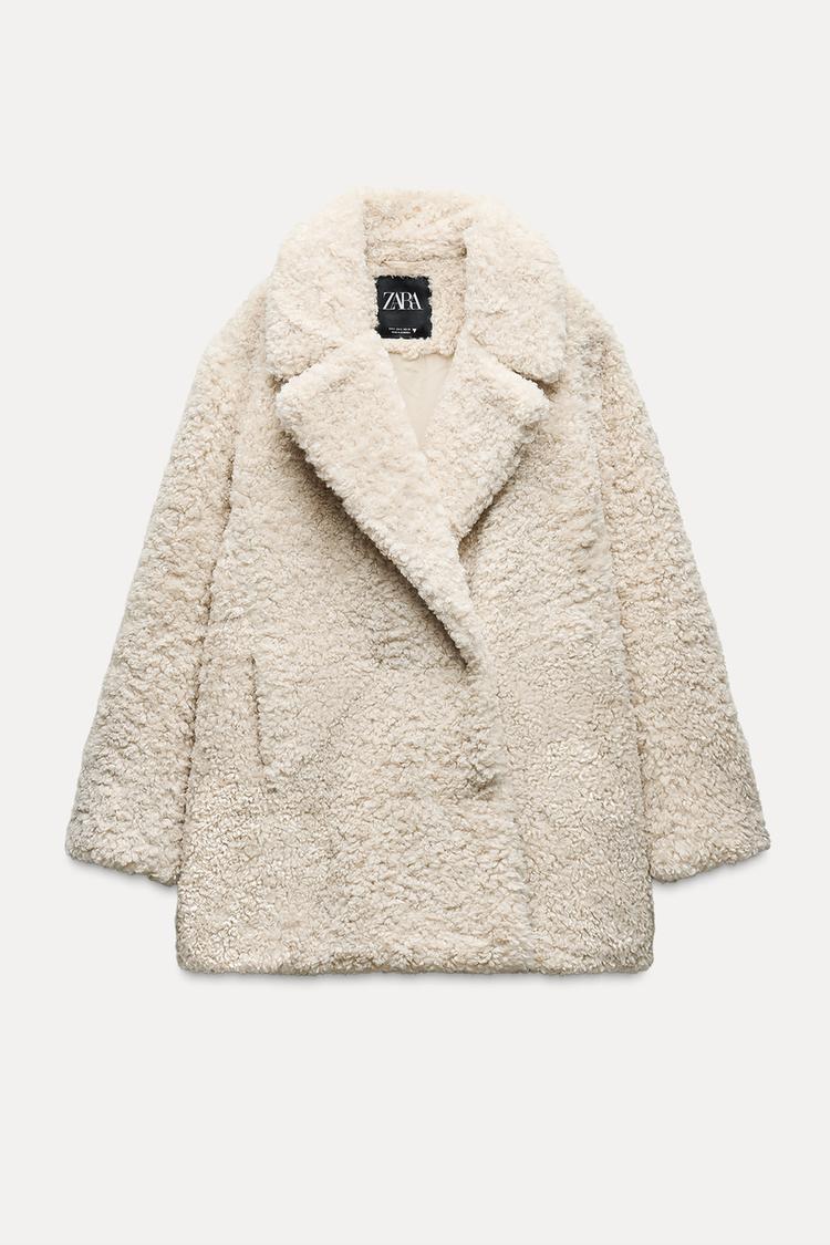 รหัส 0807 ZARA FAUX FUR COAT