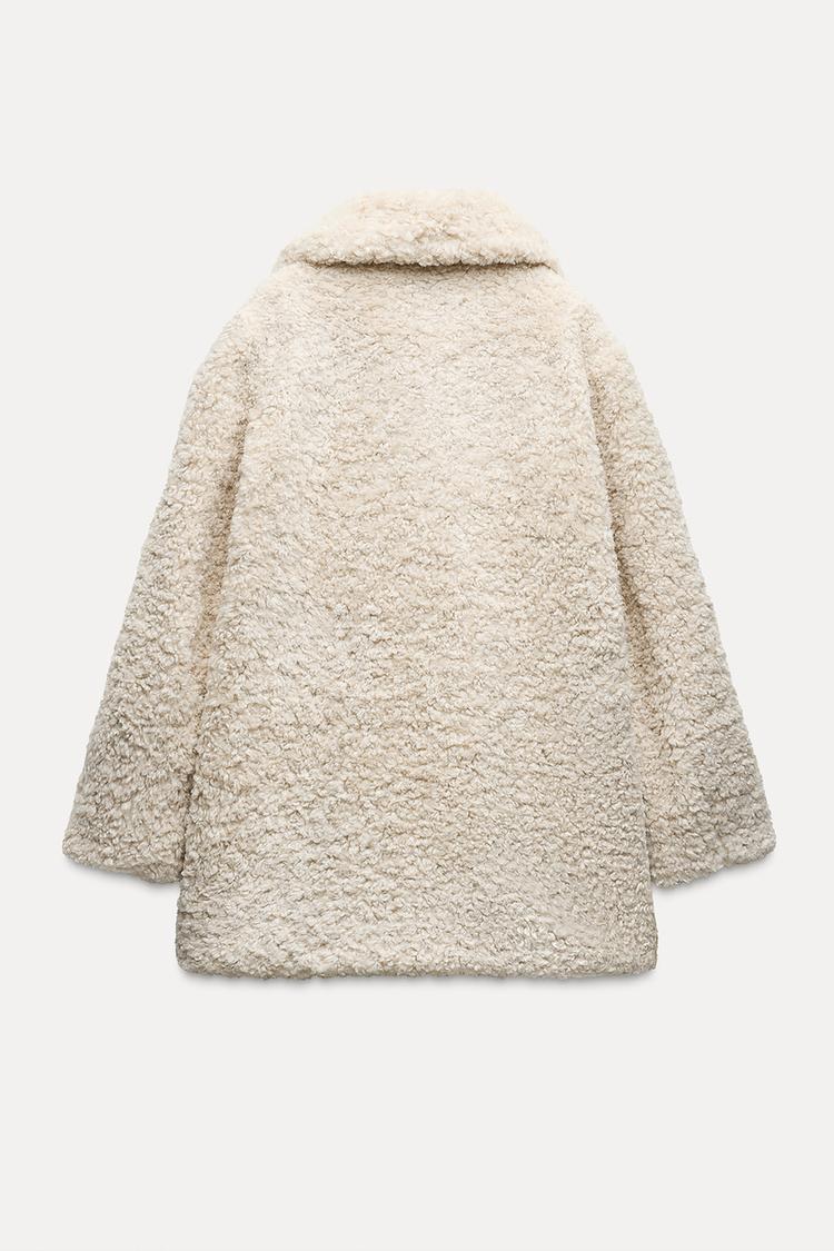 รหัส 0807 ZARA FAUX FUR COAT - Image 2