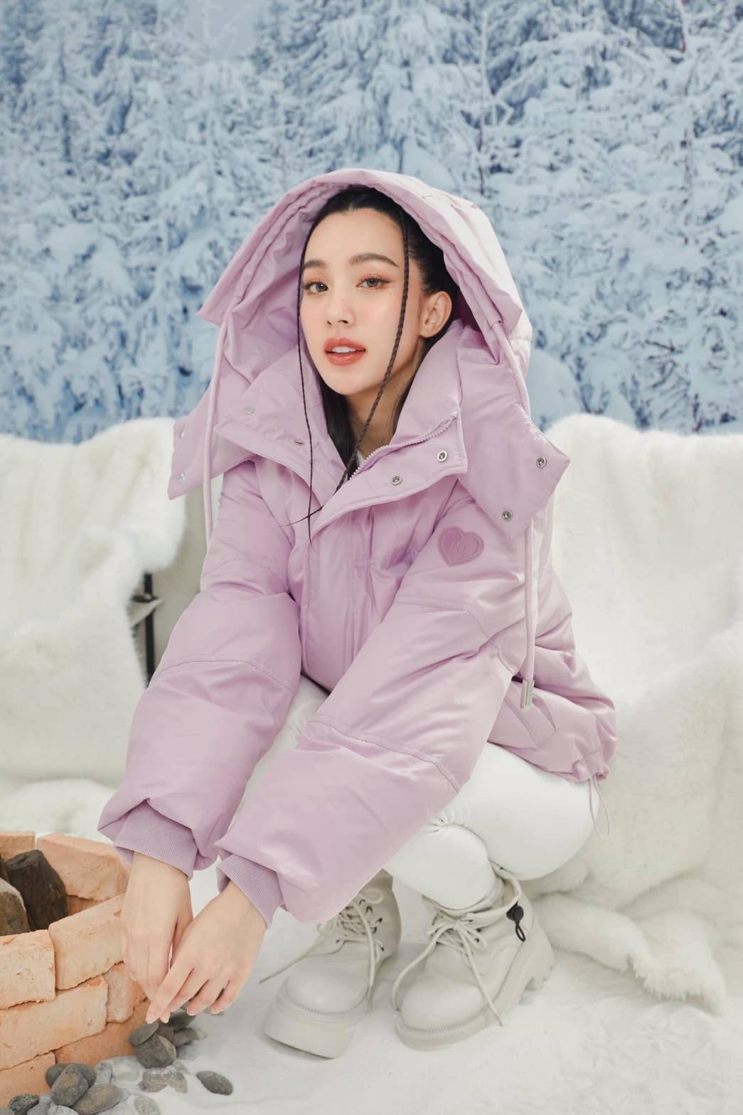 รหัส 0651 Coat Over MINIHEART JACKET DOWN HOODIE มี 2 สี - Image 2