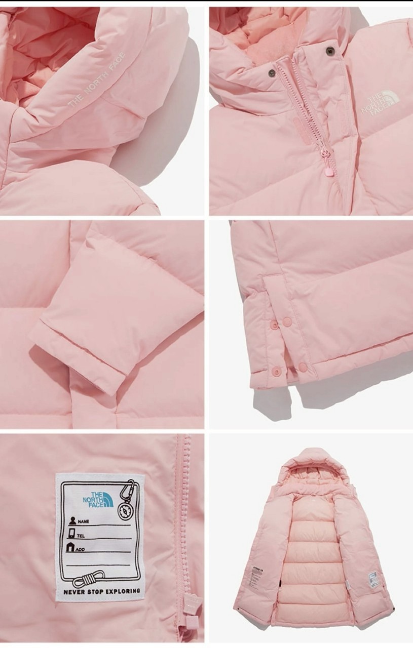 The North Face ชมพูตัวยาว