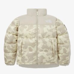THE NORTH FACE Mens NOVELTY NUPTSE DOWN JACKET P NJ1DP51K CREAM ASIAN FIT