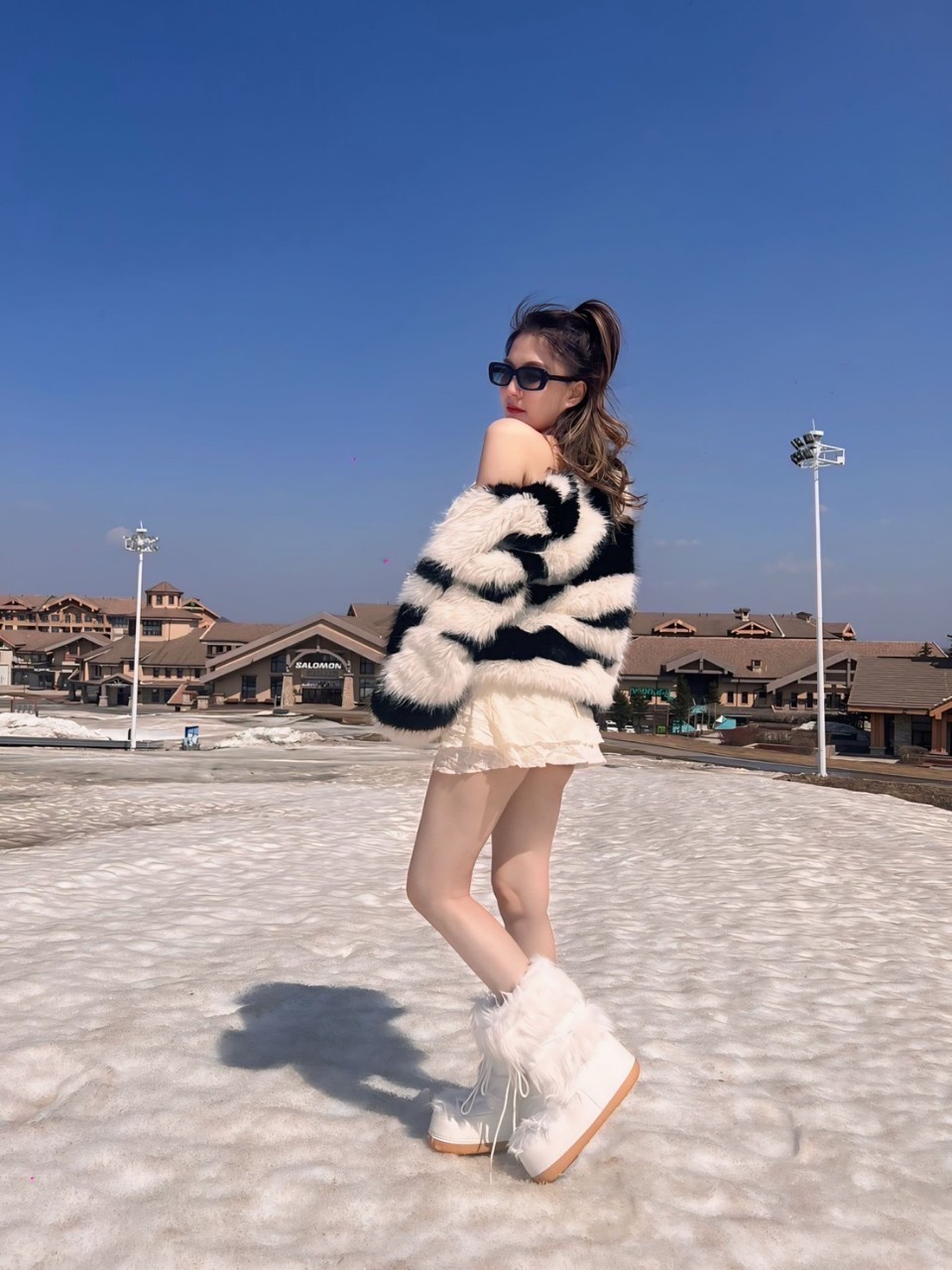 รหัส 0404 ขนเฟอร์ม้าลาย - Image 2