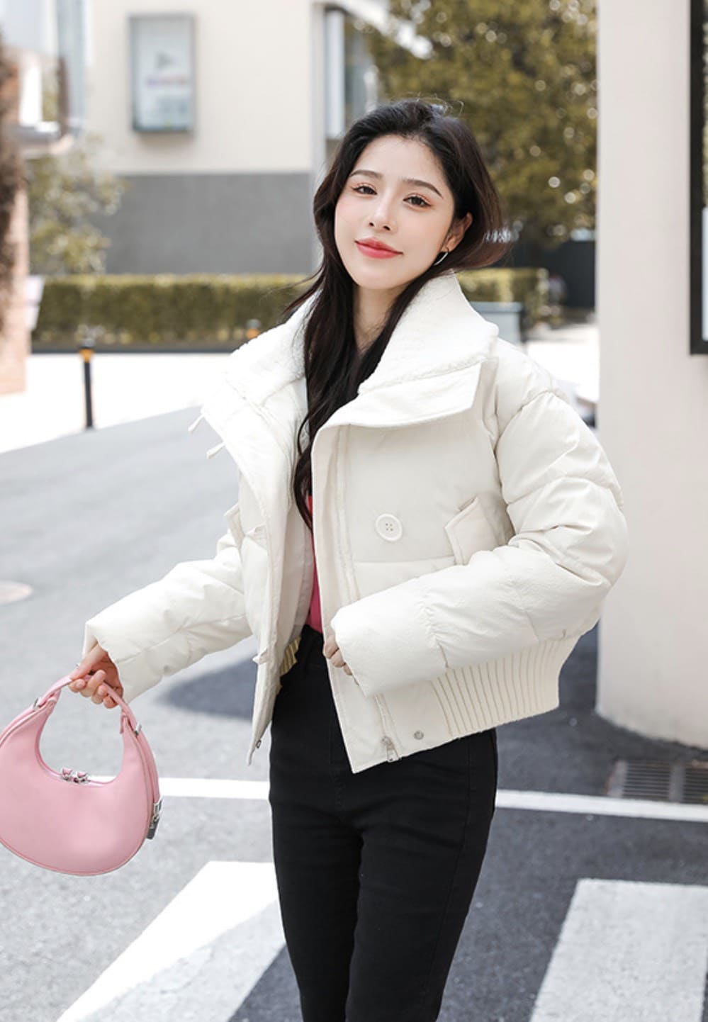 รหัส 0475 ครอปขนเป็ด มี 4 สี - Image 2
