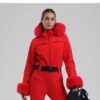 รหัส  0518  ชุดสกี GSOU SNOW NEON Red
