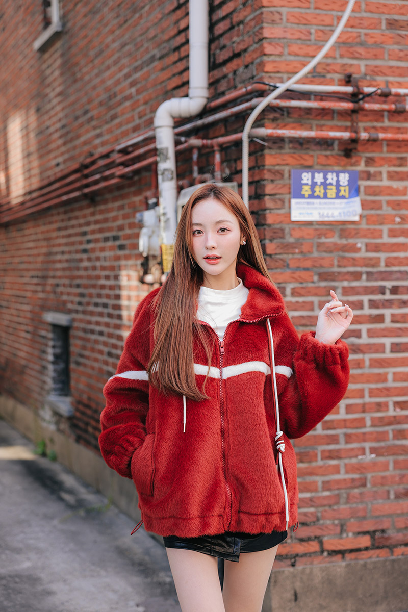 รหัส 0607 Coat Over เสื้อกันหนาวขนนุ่ม - Image 2