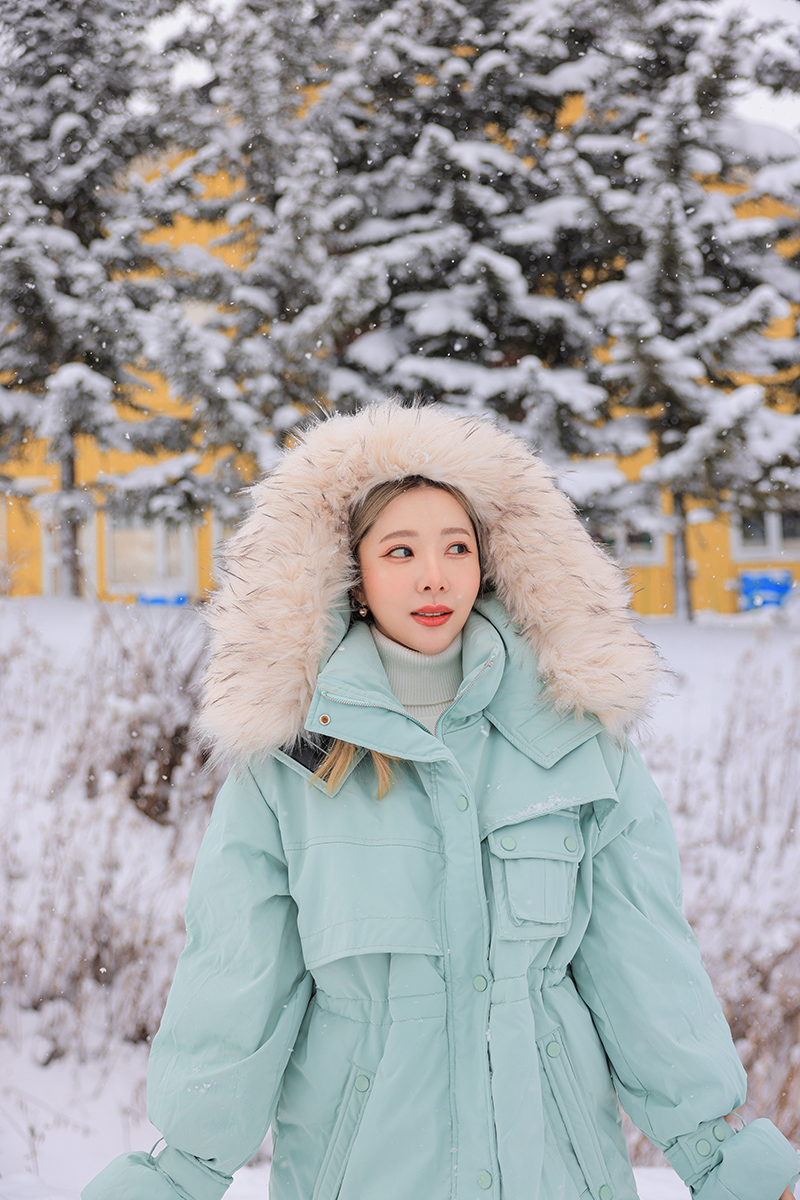 รหัส 0791 Coat Over Down coat with fur -20 - Image 2