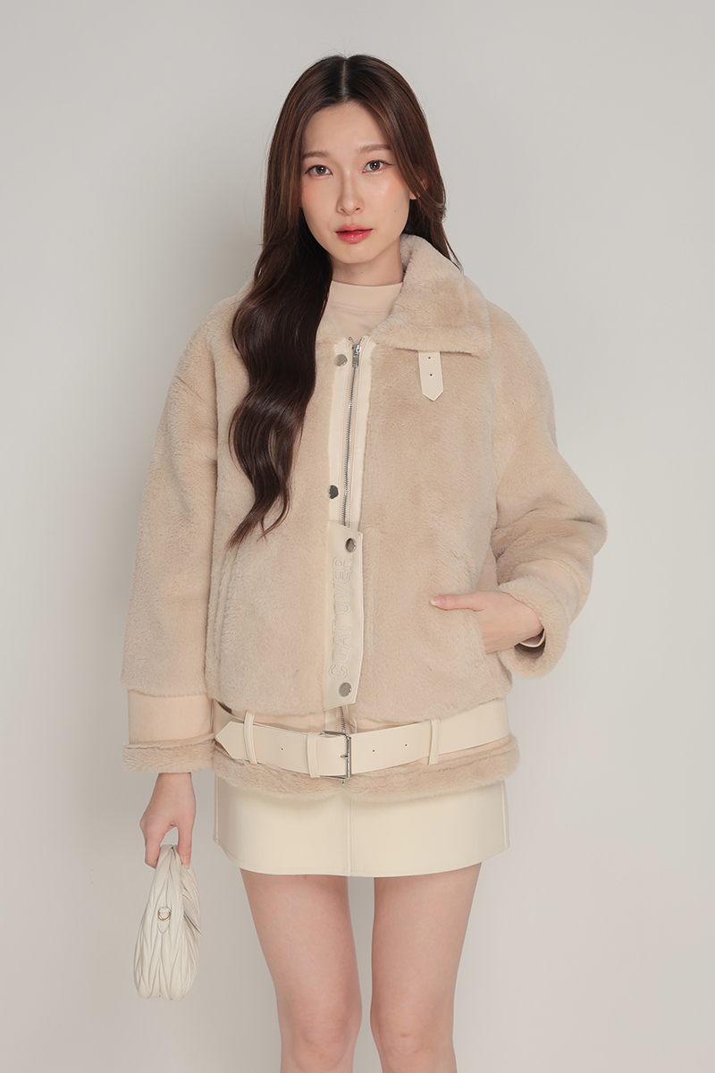 รหัส 0752 Coat Over FLUFFY JACKET COAT - Image 3