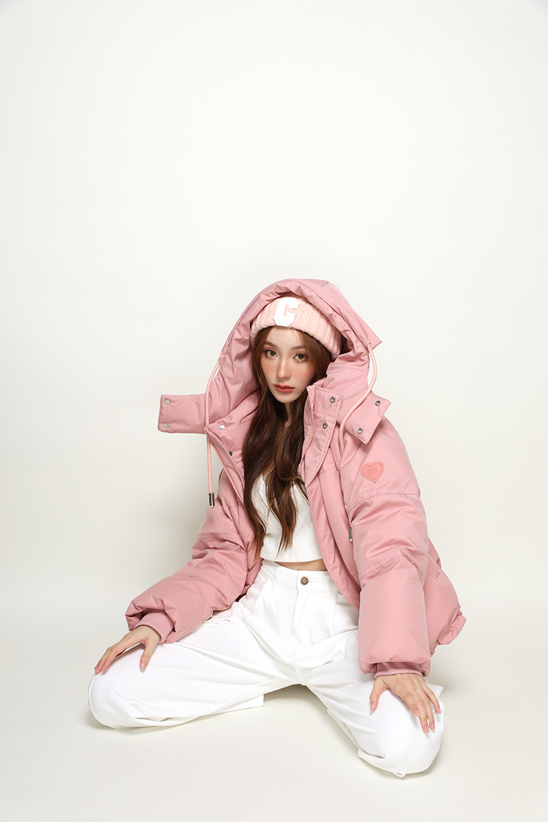 รหัส 0651 Coat Over MINIHEART JACKET DOWN HOODIE มี 2 สี - Image 3