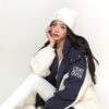 รหัส 0681 Coat Over เสื้อขนเป็ดฮู้ดดี้สีทูโทน