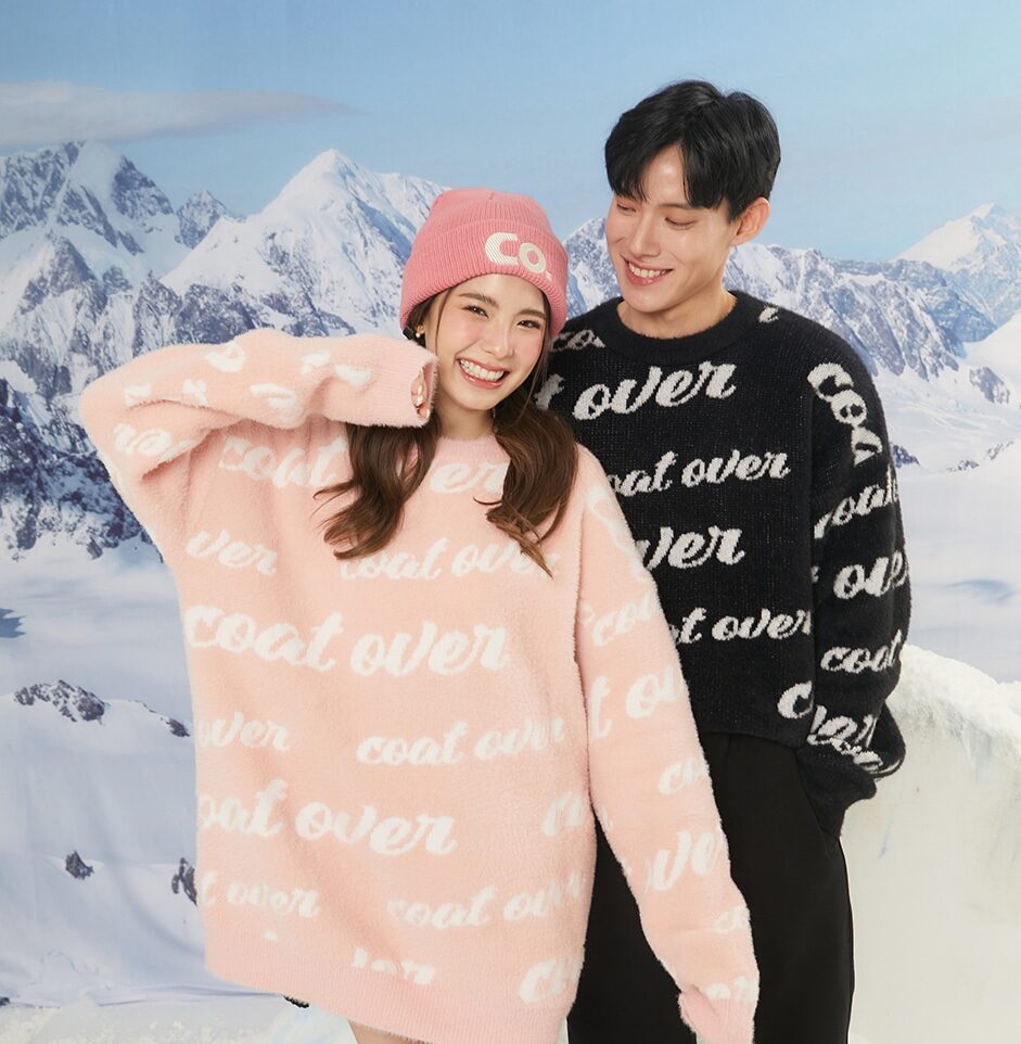 รหัส 0651 Coat Over HAIRY SWEATER
