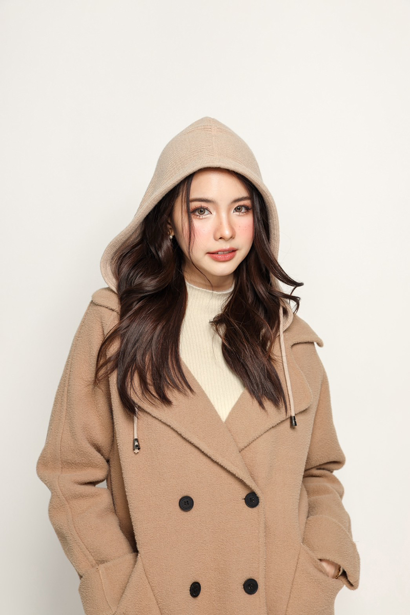 รหัส 0672 Coat Over Autumn Wool Coat - Image 2