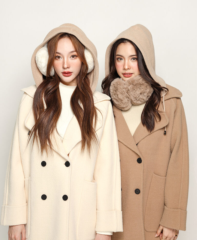 รหัส 0672 Coat Over Autumn Wool Coat